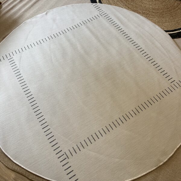 Alfombra grey circular reversible antialérgica 200 cm