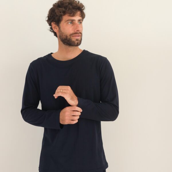 Pijama Azul de hombre 100% algodón pima