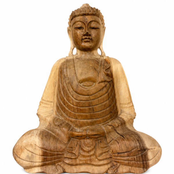 Buda bali 100% madera teca 40 cm