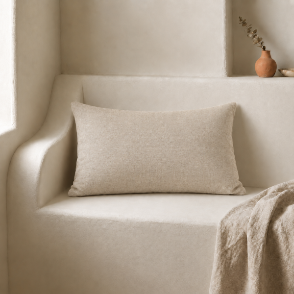 Cojin beige 30x50 cm